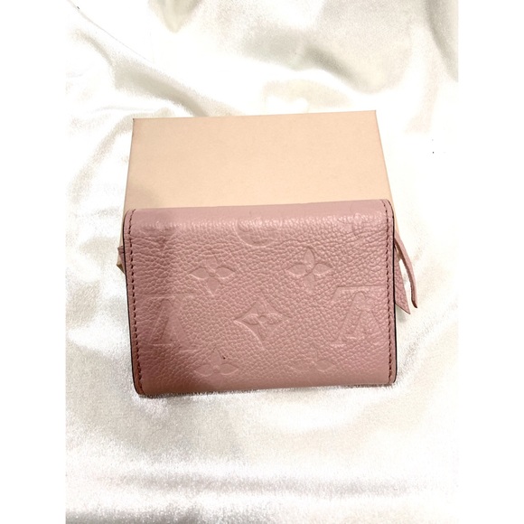 Louis Vuitton Rosalie Monogram Empriente Leather Coin Purse in Rose Poudre Pink - Picture 6 of 14